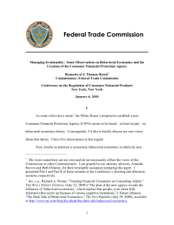 Federal Trade Commission - Federal Reserve Bank of New York
