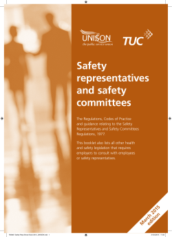 Safety representatives and safety committees