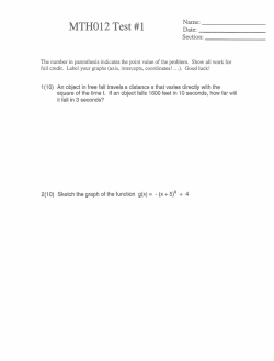 MTHO12 Test #1