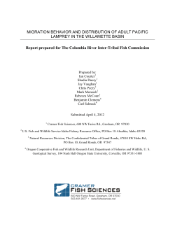 project - Cramer Fish Sciences