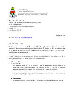 Human Rights Commission Review of The Rehabilitation of