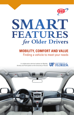 Smart Features for Older Drivers Brochure