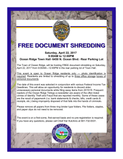 FREE DOCUMENT SHREDDING