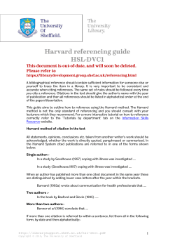 Harvard referencing guide HSL-DVC1