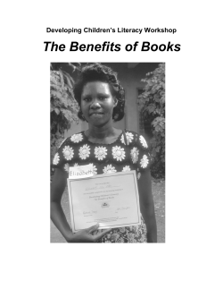 The Benefits of Books - Osu Children`s Library Fund