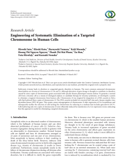 Engineering of Systematic Elimination of a Targeted Chromosome in