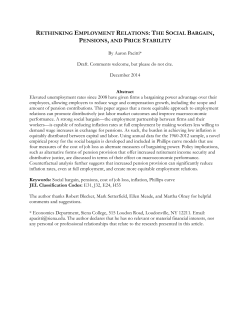 rethinking employment relations: the social bargain, pensions, and