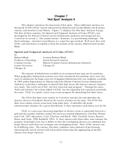 Chapter 7 `Hot Spot` Analysis II
