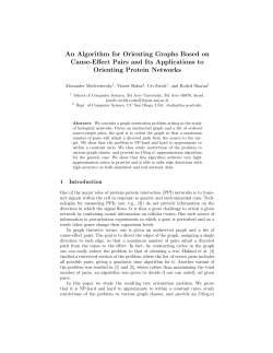 An Algorithm for Orienting Graphs Based on Cause