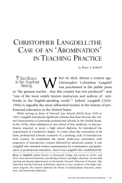 Christopher Langdell - National Education Association
