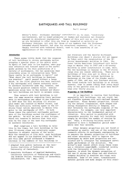 earthquakes and tall buildings