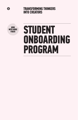 Student On-boarding Packet