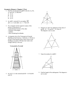 Geometry Honors: Chapter 5 Test