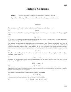 6M Inelastic Collisions