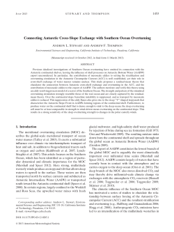 Connecting Antarctic Cross-Slope Exchange with Southern Ocean