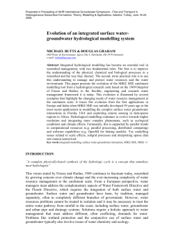 Evolution of a catchment modelling system