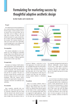 Formultating for Successful Marketing By Thoughtful Adaptive