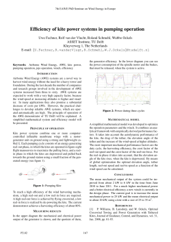 Efficiency of kite power systems in pumping operation