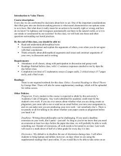 Introduction to Value Theory