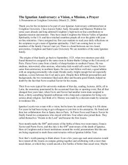 The Ignatian Anniversary: a Vision, a Mission, a