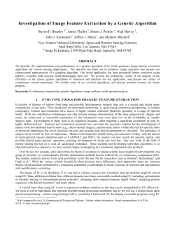 Investigation of Image Feature Extraction by a Genetic Algorithm