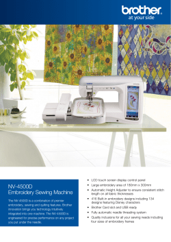 NV-4500D - Statewide Sewing Centre