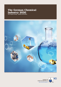 Titel mit Foto XX.XX.2013 The German Chemical Industry 2030
