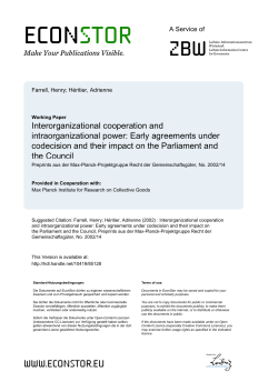 Interorganizational cooperation and intraorganizational