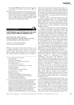Gold Dichloride and Gold Dibromide with Gold Atoms in Three