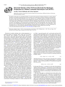 Electrode Kinetics of the Ni Porous Electrode for