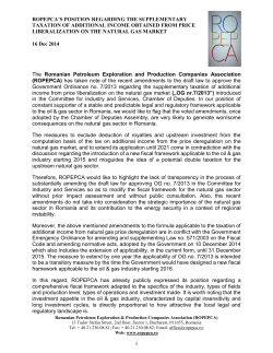 ROPEPCA`S POSITION REGARDING THE SUPPLEMENTARY