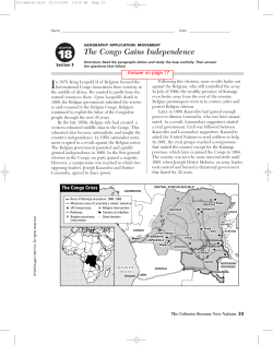 The Congo Gains Independence