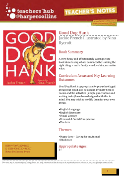 Good Dog Hank - Harper Collins Australia