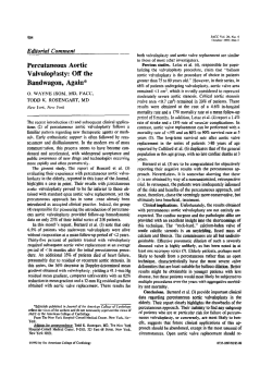 Percutaneous aortic valvuloplasty: Off the bandwagon, again