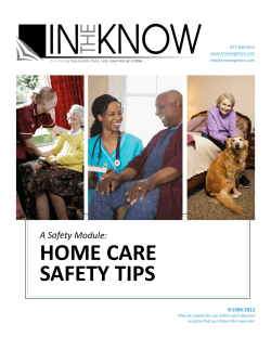 Home Care Safety Tips for the Learner