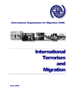 International Terrorism and Migration