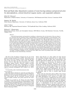 Dierssen, HM, et al. Red and black tides