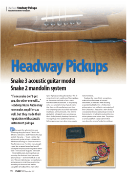 Headway Pickups - Headway Music Audio
