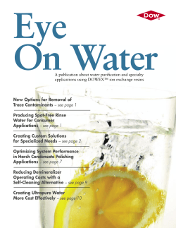 New Options for Removal of Trace Contaminants