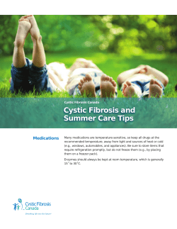 Cystic Fibrosis and Summer Care Tips