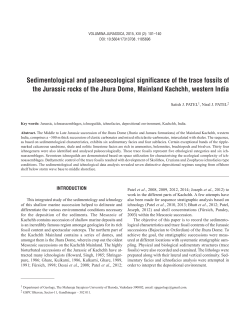 Sedimentological and palaeoecological significance of the trace