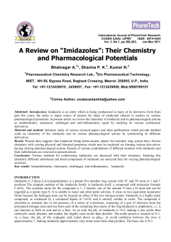 A Review on - International Journal of ChemTech Research