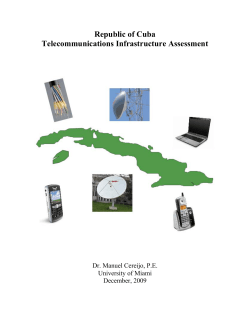 Telecommunications Infrastructure Assessment
