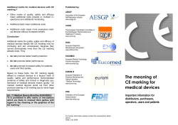 The meaning of CE marking for medical devices