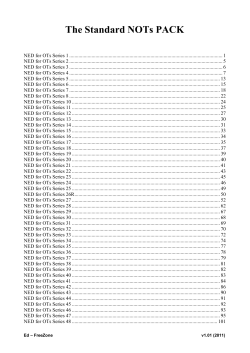 The Standard NOTs PACK - Freezone Scientologist Information