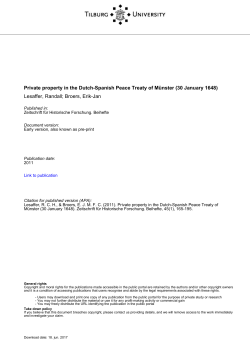 Tilburg University Private property in the Dutch