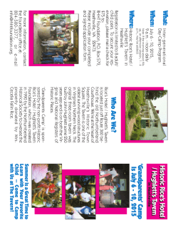grandparents camp brochure - Rice`s Hotel