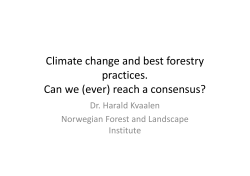 Climate change and best forestry practices. Can we (ever) reach a