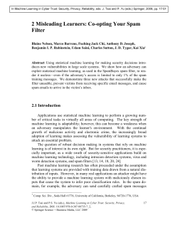 2 Misleading Learners: Co-opting Your Spam Filter