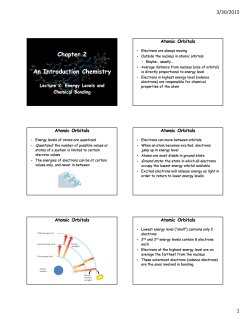 Chapter 2 An Introduction Chemistry